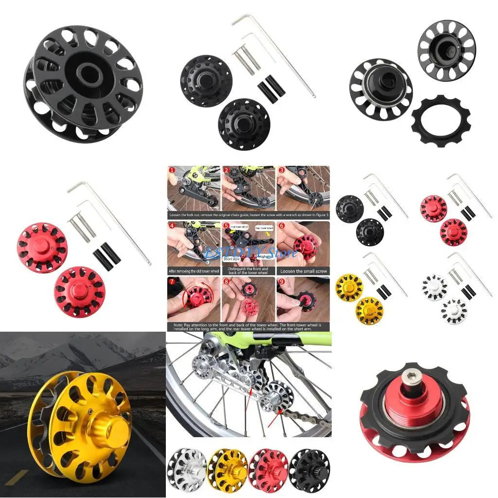

G6DE Chain Guide Wheel 2/3/6 Speed MTB Folding Bike Rear Derailleur Tensioner