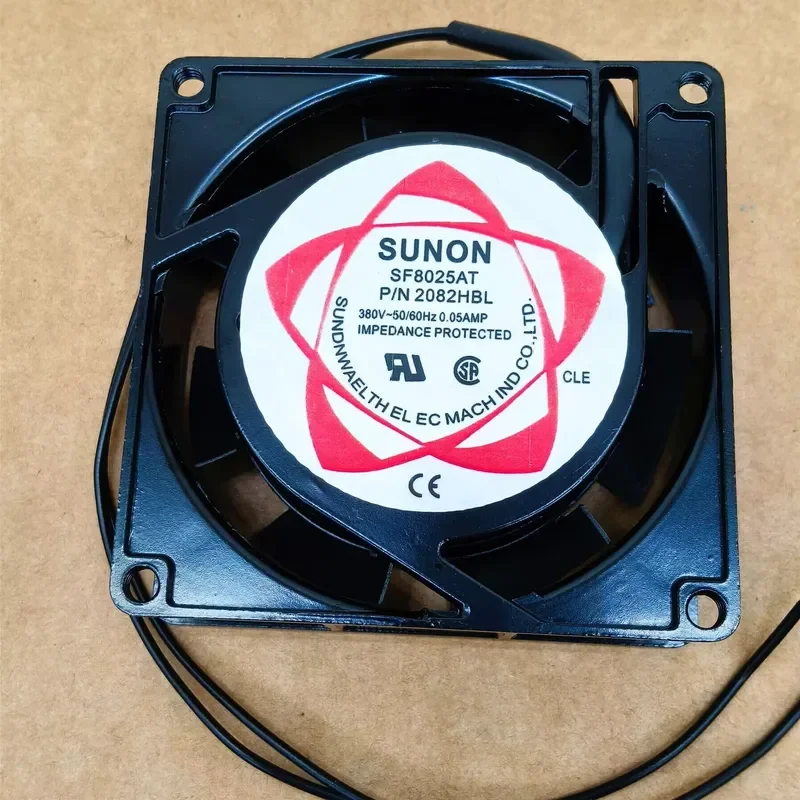 for SUNON SF8025AT 2082HBL Ball Bearing Fan 110V 220V 380V for Cabinet Distribution Box Cooling