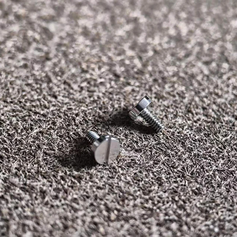 

2 Screws For AP Bottom Cover 3.5mm x 1.4mm x 3.65mm Watch Screw Accessory Silver Mechanical Crown