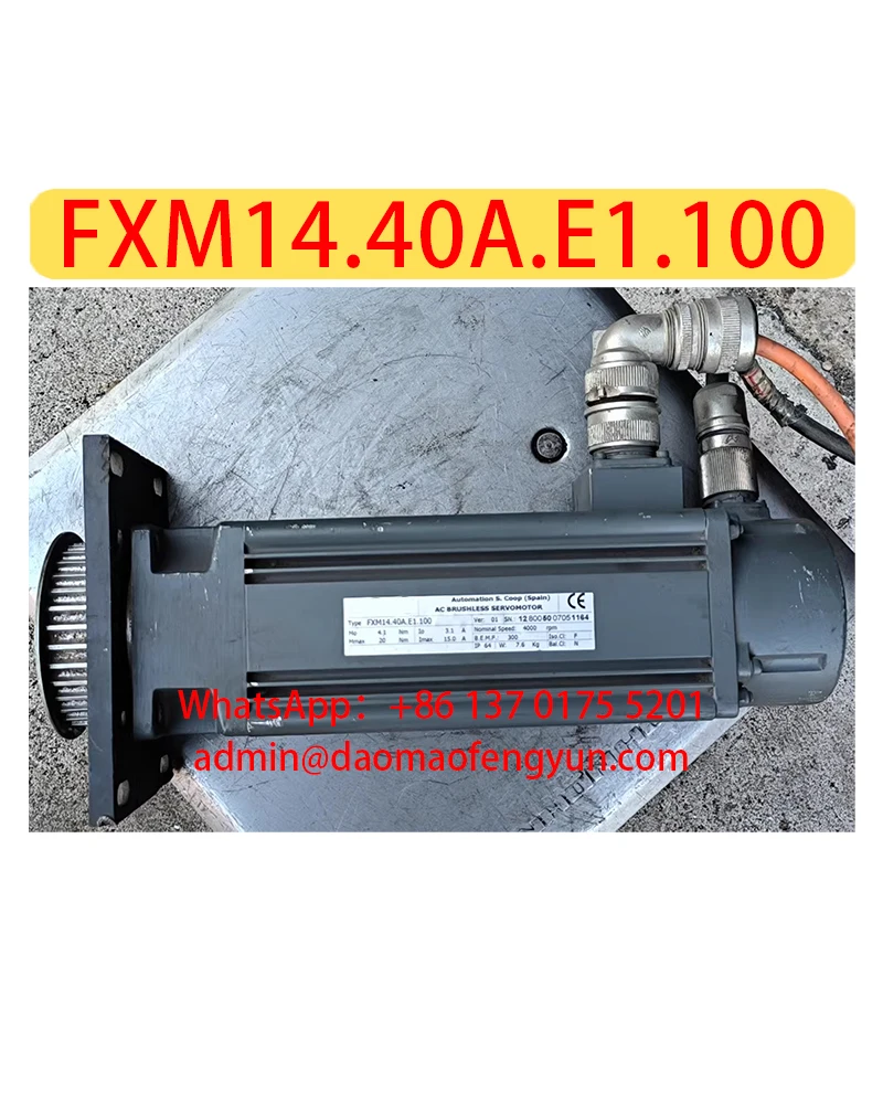 

FXM14.40A.E1.100 Used Servo Motors，Fast shipping，Arrange for Shipment After Passing the Test