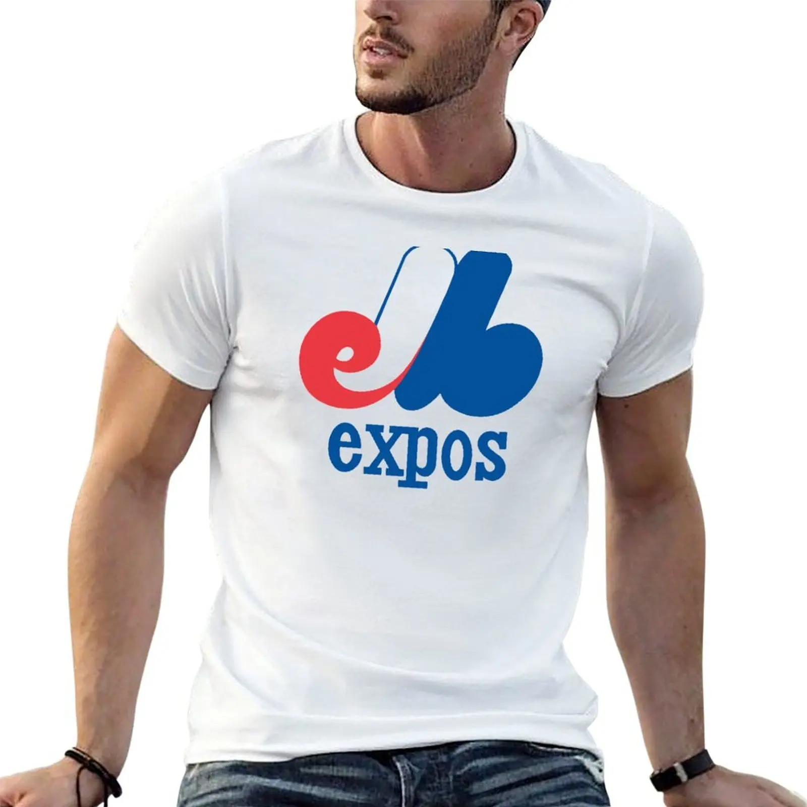 

- Expos fit essential anime Vintage man for t shirts t T-Shirt Baseball oversize shirts shirt t Montreal slim
