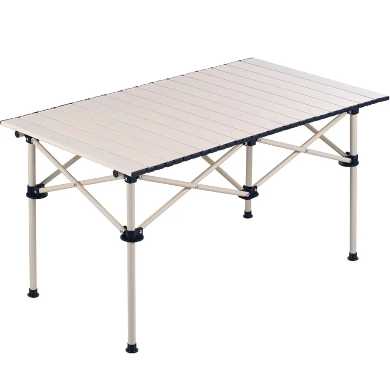 

YY Outdoor Folding Tables and Chairs Portable Egg Roll Table Folding Table round Picnic Table