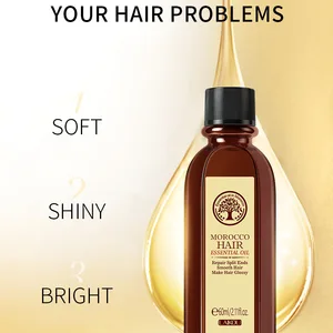 Laikou Marokko Essentielles Haar Argan Essenz Feuchtigkeitsspendende Öl, die glatte Nährstoffreparatur beleuchtet geschädigtes beschädigtes Haar 60 ml 10 Hauptverkaufshydratcreme - №1