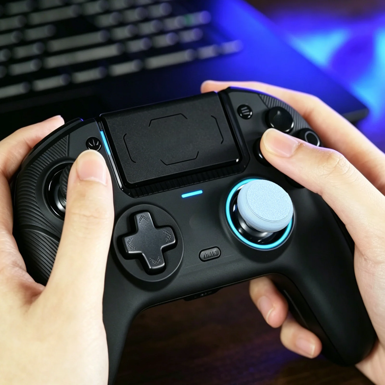 

Anti-Slip Thumb Grip Caps Replacement Parts For Nacon Revolution 5 Pro Game Controller Anti-loosening, Reinforced and Stable