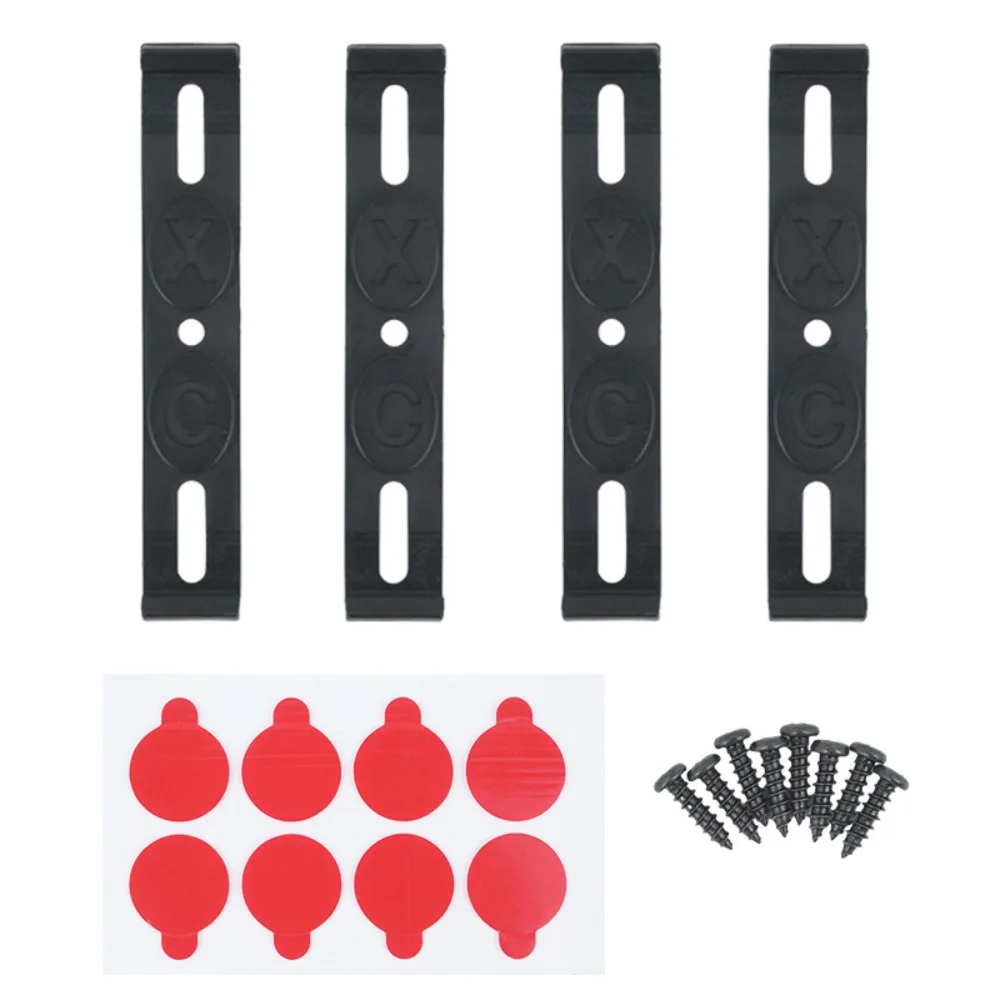 

4PCS New Frameless License Plate Holder Simple Weather-Proof License Plate Frame Creative Durable License Plate Bckle for Car