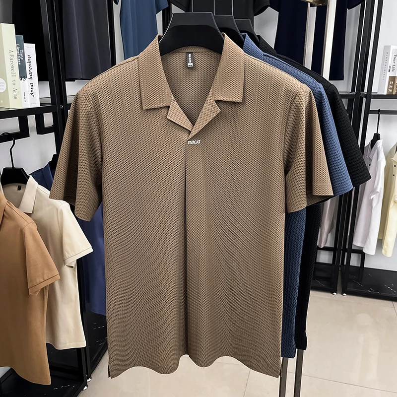 Men's Cuban Collar Short Sleev - Shirt Camp Collar recension och pris