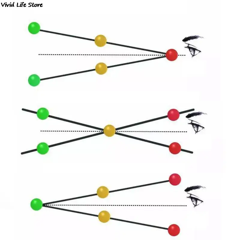 Sports Eye Sight Train tre perline Brock String Vision Convergence strumento di allenamento per l\'insufficiente pratica di puntamento del bersaglio