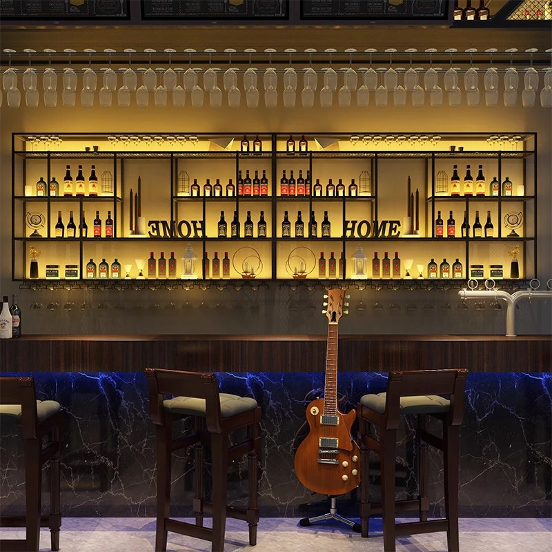 

Drinks Tall Alcohol Cabinet Shelves Nightclub Nordic Storage Display Cabinet Cocktail Modern Arredamento Bar Bar Furniture