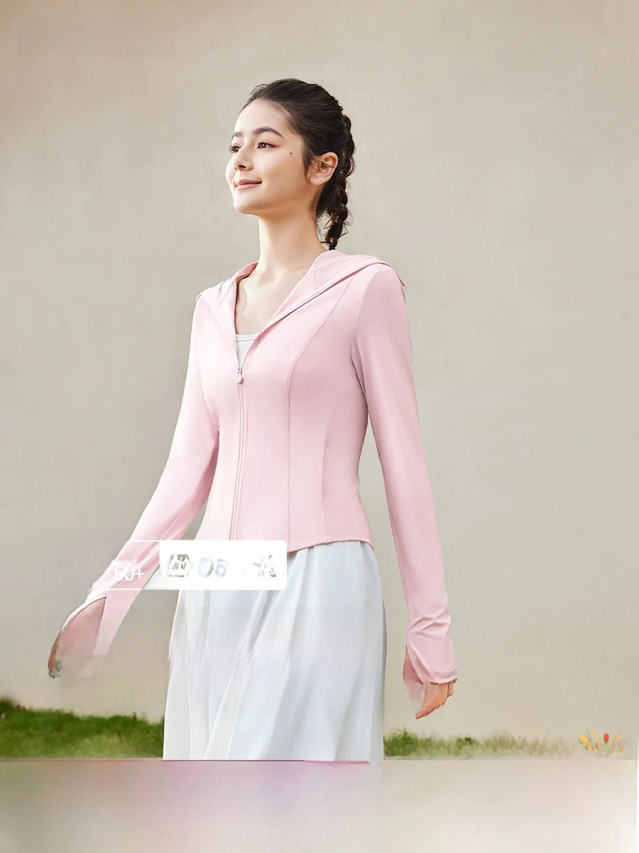 

Banana Le Women's ort Ice Silk Sun Protection Clothing Breathable Qui Dry Outdoor Travel Wear Slimming Outerwear