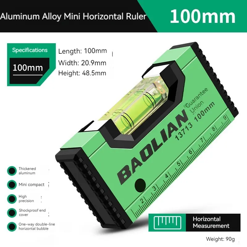 Mini Digital Protractor Angle Finder Inclinometer Electronic Measurement Level Slope Test Ruler Length 100/105mm Aluminum - Image 7