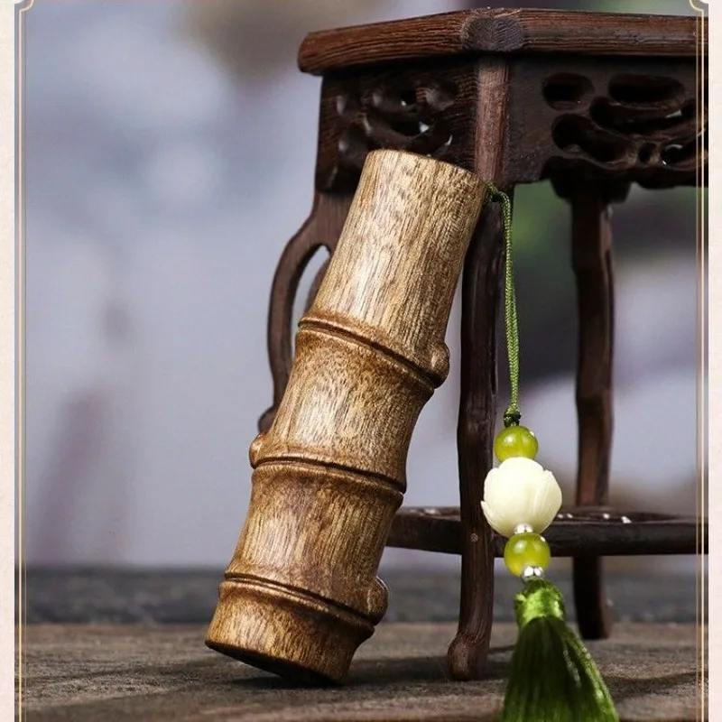 Green Sandalwood Piece for Men Wenwan Plaything Rising Step by Symbol Desktop Decor Birthday Gift Friend Boss Elder Collectible