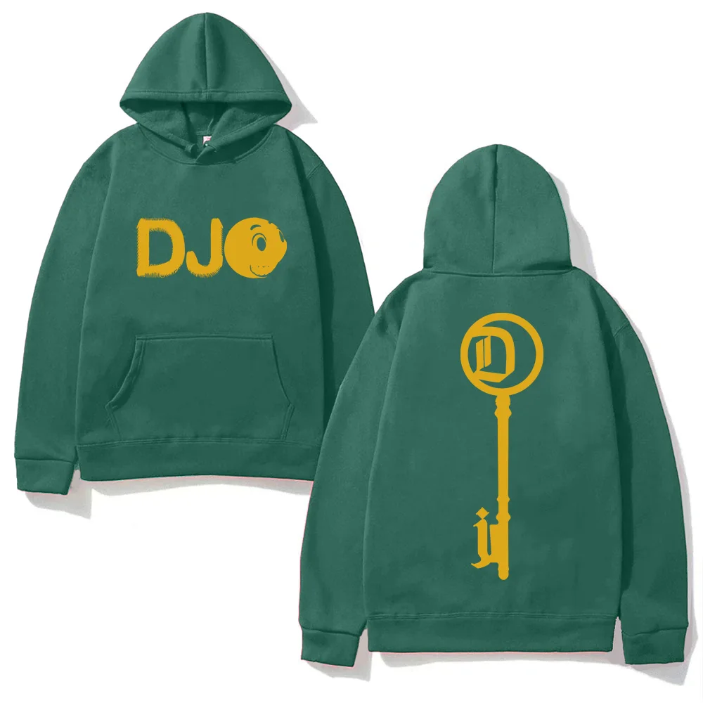 Joe Keery Smiley Face Logo Pullover Hoodie Djo Letter Graphic Clothes Singer's Same Style Clothes Hooded fashion High Quality