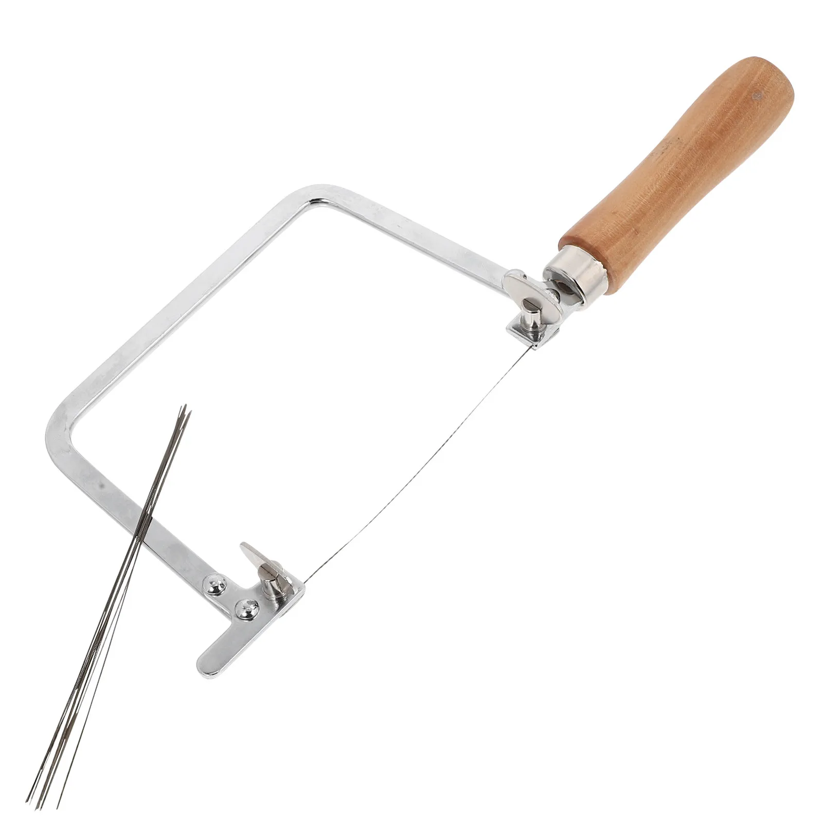 1Set U-Shaped Jewelry Saw High Precision Adjustable Frame Ergonomic Handle Metal Cutting Bow for Jewelry Making Ring Bending