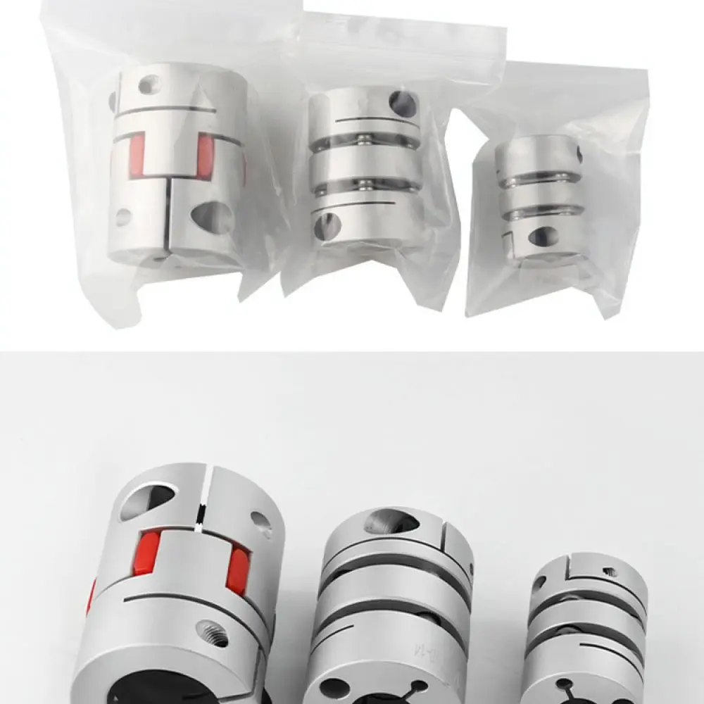 Durable Aluminum Double Diaphragm Coupling Flexible Shaft Connector For CNC Machine Screw Module Power Drive Tool