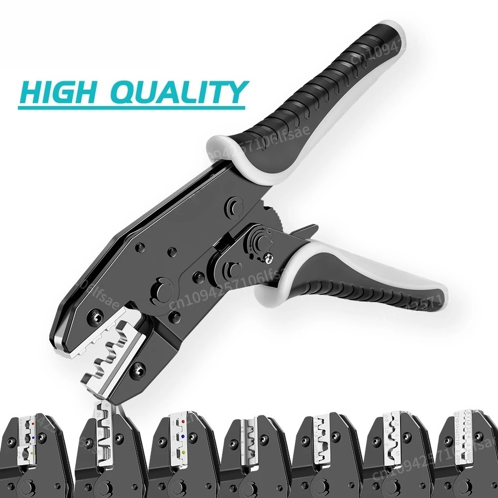 

9 inches Ratcheting Wire Crimper Pliers 03B/10N/10WF/35WF/2546B/03J/125 Connectors Multi-functional Hand Crimping Tool