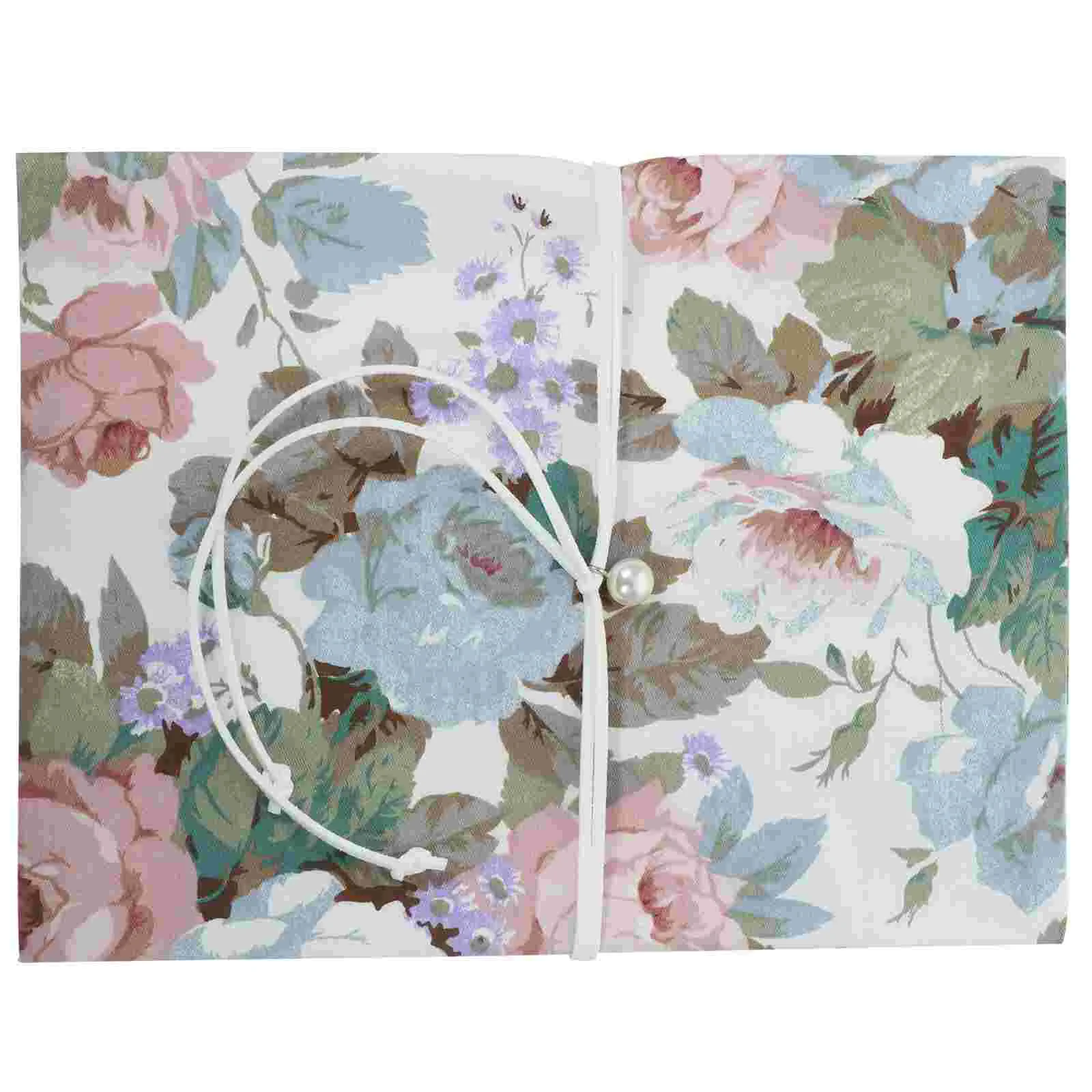 A5 Adjustable Book Cover Decorative Book Sleeve Crane Design Book Protector Hand-made Cloth Book Cover Hand Account Book