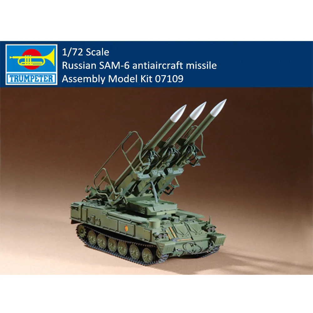 

Trumpeter 07109 1/72 Scale Russian SAM-6 Antiaircraft Missile Military Plastic Assembly Model Kits