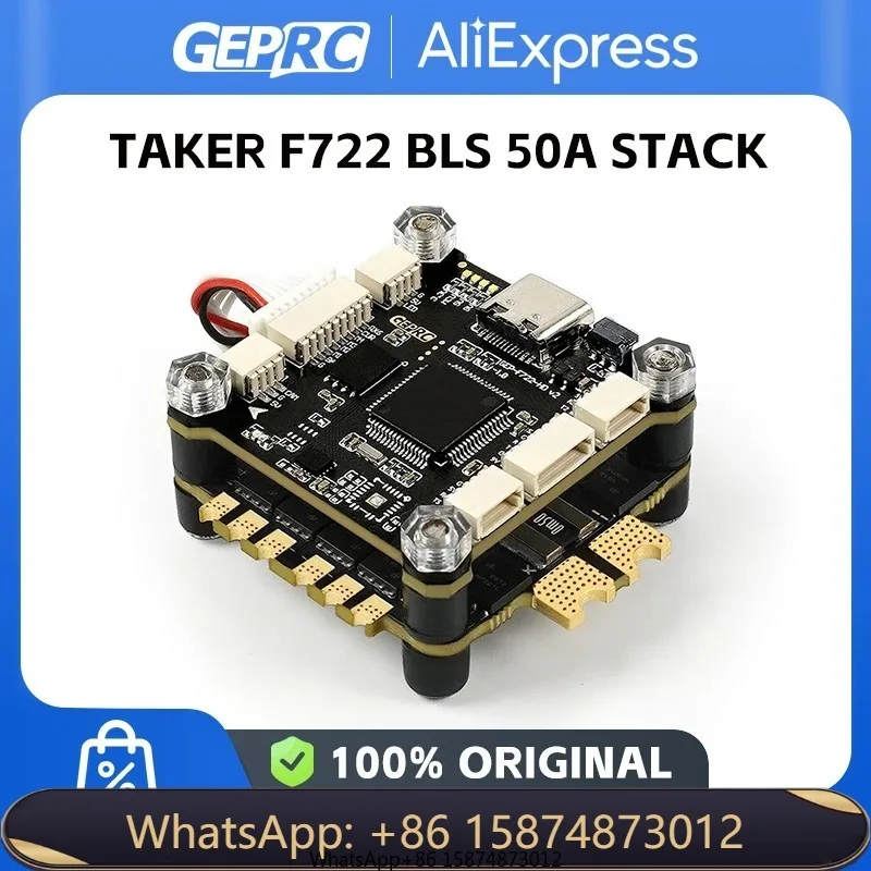 GEPRC TAKER F722 BLS 50A STACK GEP-F722-HD V2 Fli ght Controller BLHELI_S 50A 4in1 ESC 3-6S 30X30mm for FPV Freestyle Dr ones