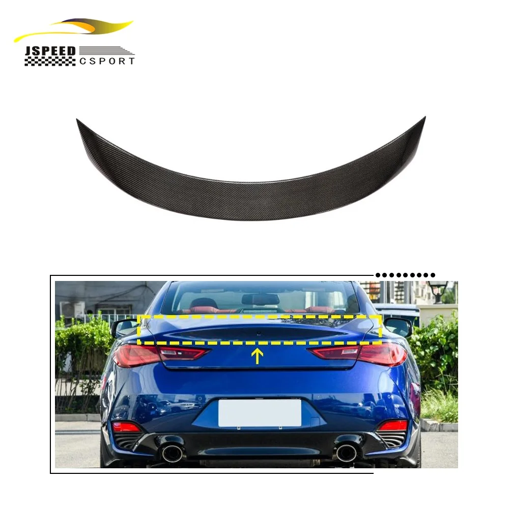

Suitable for The carbon fiber rear spoiler of Infiniti Q60 2017-2020