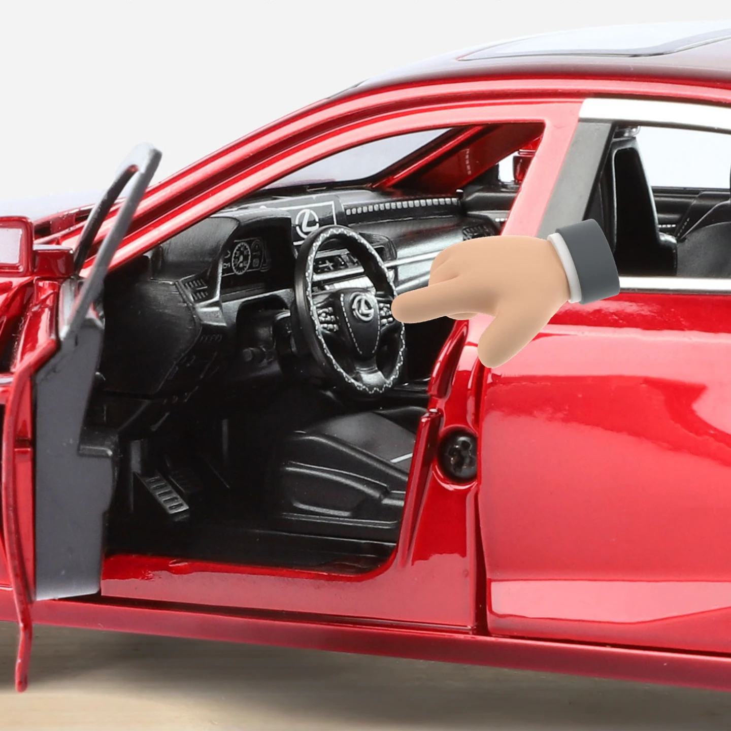 1:24 ES300H 合金製カーモデル サウンドライト クラシックコレクション ダイキャストミニチュア車 子供 男の子 おもちゃ 車両