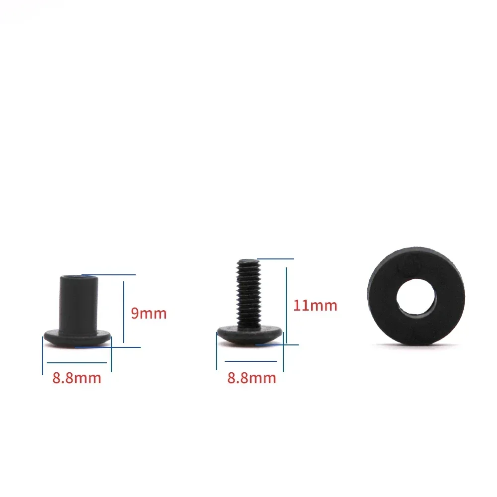 100/set black cross head Chicago screw rubber washer custom Kydex gun blade holster mounting kit