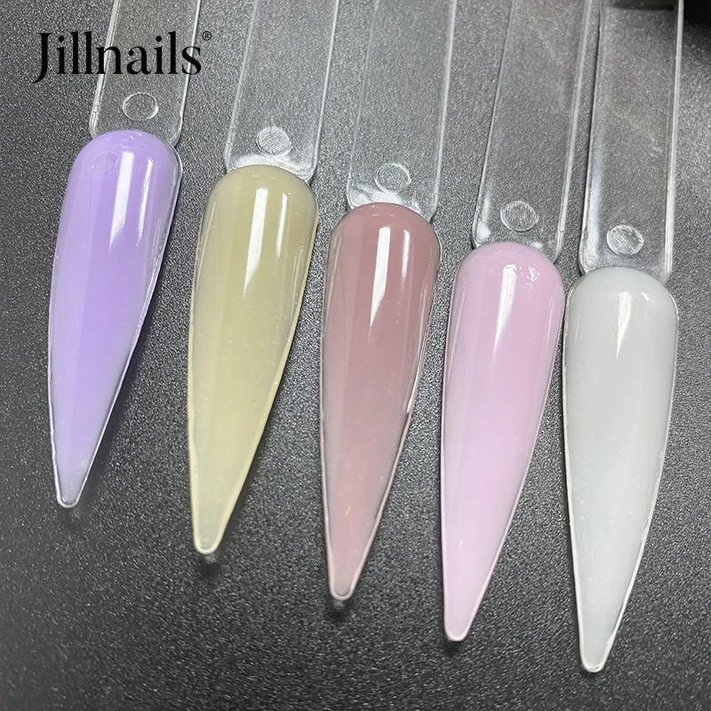 Jillnails 50Ml Melkachtige Witte Gel Builder Zelfnivellerende Medium Russische Gel Voor Nagels Extensie Nagel Gebouw