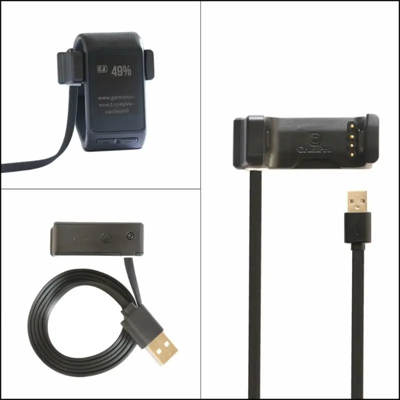 Kabel ładujący Uchwyt dokujący Podstawa Adapter Stojak dla Vivoactive dla HR Drop Shipping