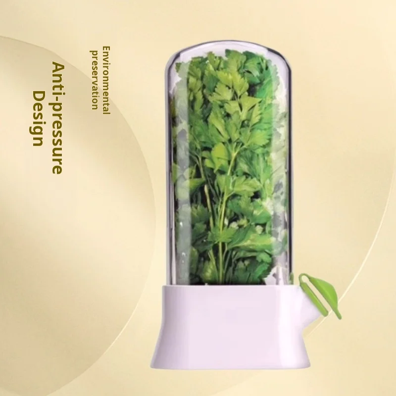 Vanilla Vegetable Fresh-keeping Box, Pressure Resistant Fresh-keeping Device, Creative Coriander Fresh-keeping Cup, Refrigerator