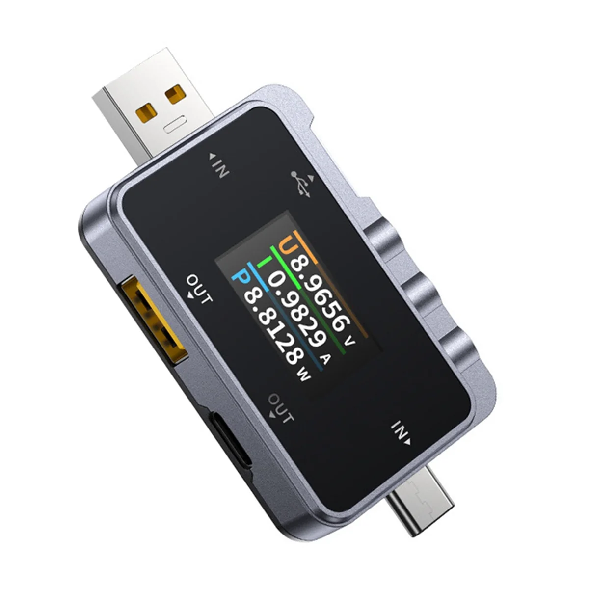 【BAAZ Fast 】USB Tester Digital Voltmeter Ammeter with LCD Display for Voltage Current Power Measurement Fast Charge Detection