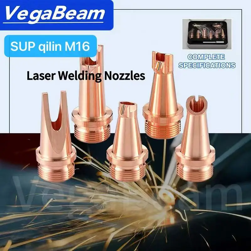 

QILIN Laser Welding Nozzle M16 diameter 1.2/ 1.0/0.8/1.6/2.0 for WSX Hand-held Laser Welding Nozzle CQWY SUP 20S/T 21/23S/T etc
