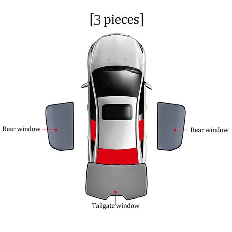 Voor SEAT Ateca 2016-2022 2023 2024 Magnetische Auto Zonnescherm Schild Voorruit Gordijn Achterzijde Baby Window zonnescherm Vizier
