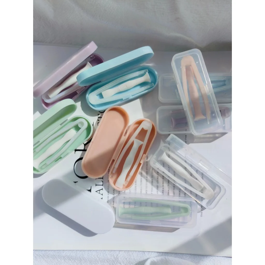 

contact lens removal pliers tool plastic tweezers Silicone Sucking stick storage set