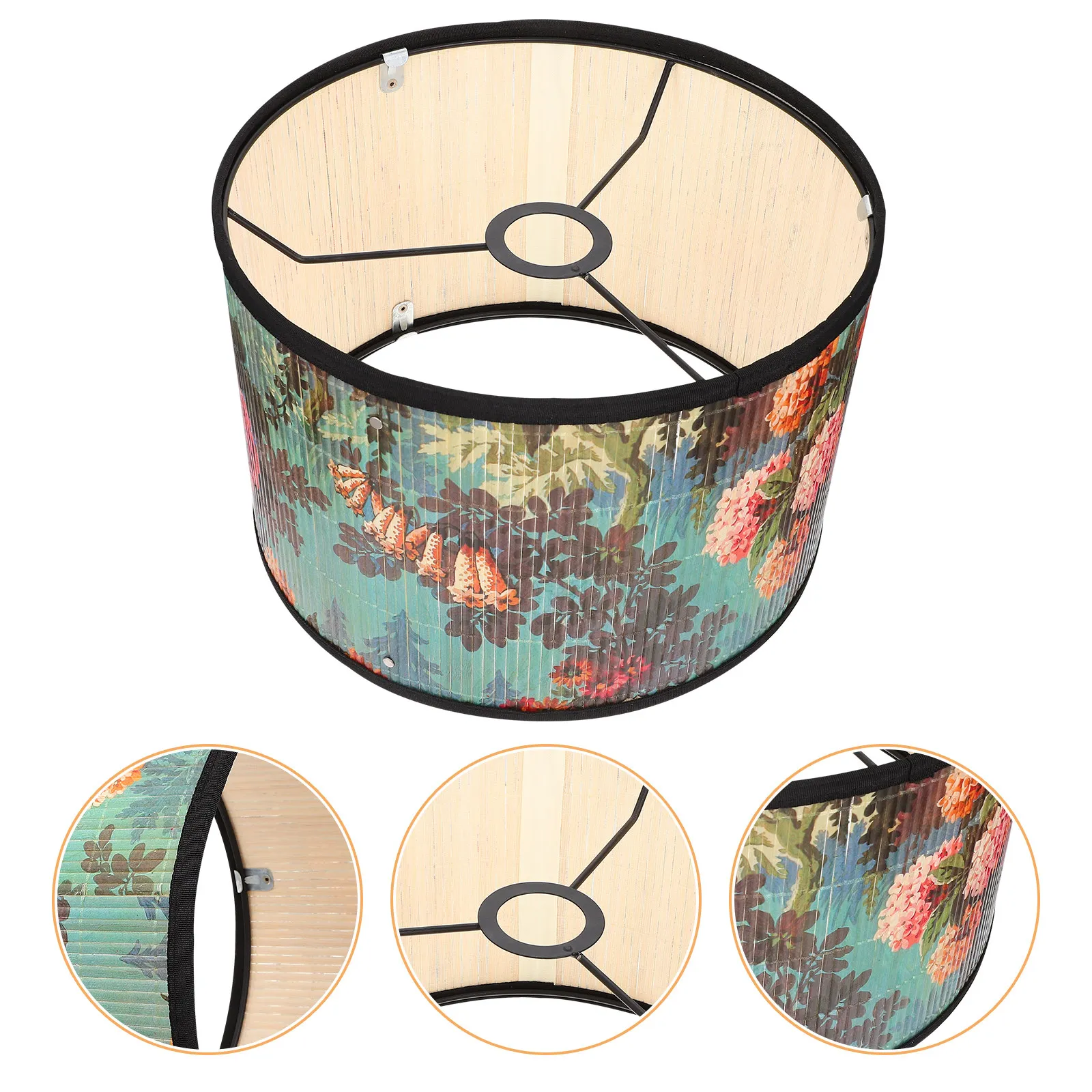 bamboo-metal-flower-lampshade-pink-decorative-ceiling-light-cover-bedroom-flower-style-simple-home-retro-lighting