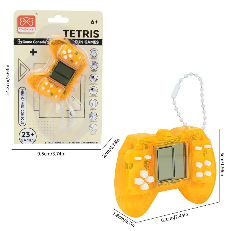 Video Game Keychain Nostalgic Video Game Portable Mini Party Favors Gift for Birthday Video Game Party Supplies