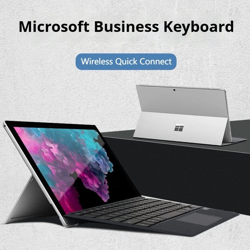 For Microsoft Surface Pro 9 8 X & 3 4 5 6 7 & Go1 2 3 Wireless Bluetooth Magnetic Backlit Keyboard - Customisable Language