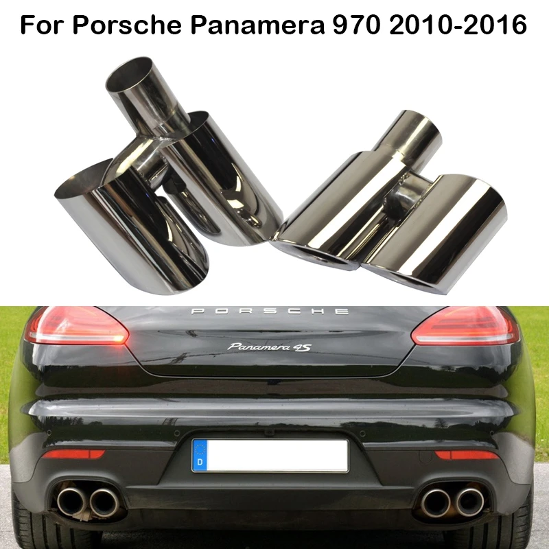 

For Porsche Panamera 970 2010-2015 2016 Car exhaust systems Nozzle for muffler Tip Pipe Tailpipe escape Exhaust diffuser auto