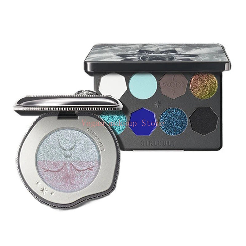 

Girlcult Makeup Set Highlighter Palette Shimmer Contour Powder Waterproof Long-Lasting Eyeshadow Matte Glitter Make Up 2Pcs