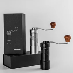 BANLEE Manual Coffee Grinder Numerical External Setting Stainless Steel Conical Burr Fit Drip Coffee Espresso Barista Gifts