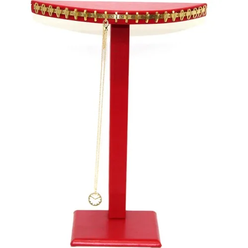 Enlightened Decor Leather Spiked Height: 26 cm Chain Necklace Stand