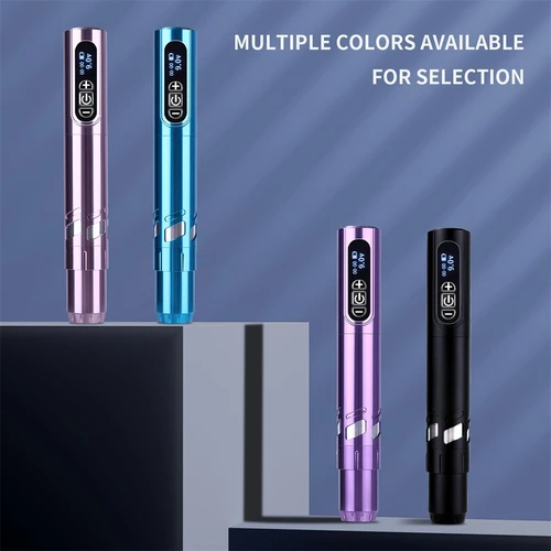 Pluma de tatuaje inalámbrica, pistola de tatuaje rotativa con potencia de tatuaje, Motor Sin Núcleo, pantalla LED Digital, equipo de tatuaje para artistas de tatuajes