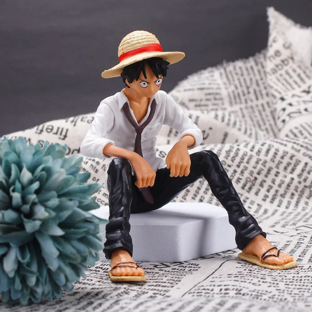 12CM HOT Anime One Piece Monkey D Luffy Action Figure PVC Model Toys Doll Cake Car Decoration Collection Kid Toy Gift Doll