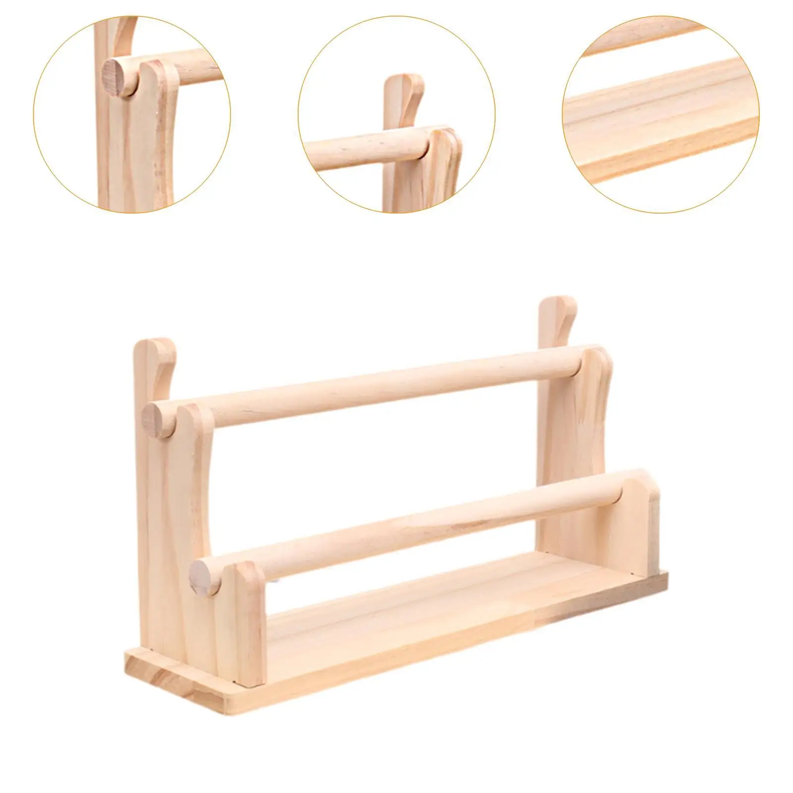 Bangle Bracelet Holder Scrunchie Organizer Wood Headband Holder Watch Rack for Shopping Mall Showcase Store Live Broadcast Shop