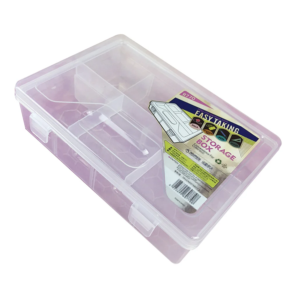 Stationery Box Transparent Plastic Storage Organizer For Pens Office Tools School Supplies Pen Case