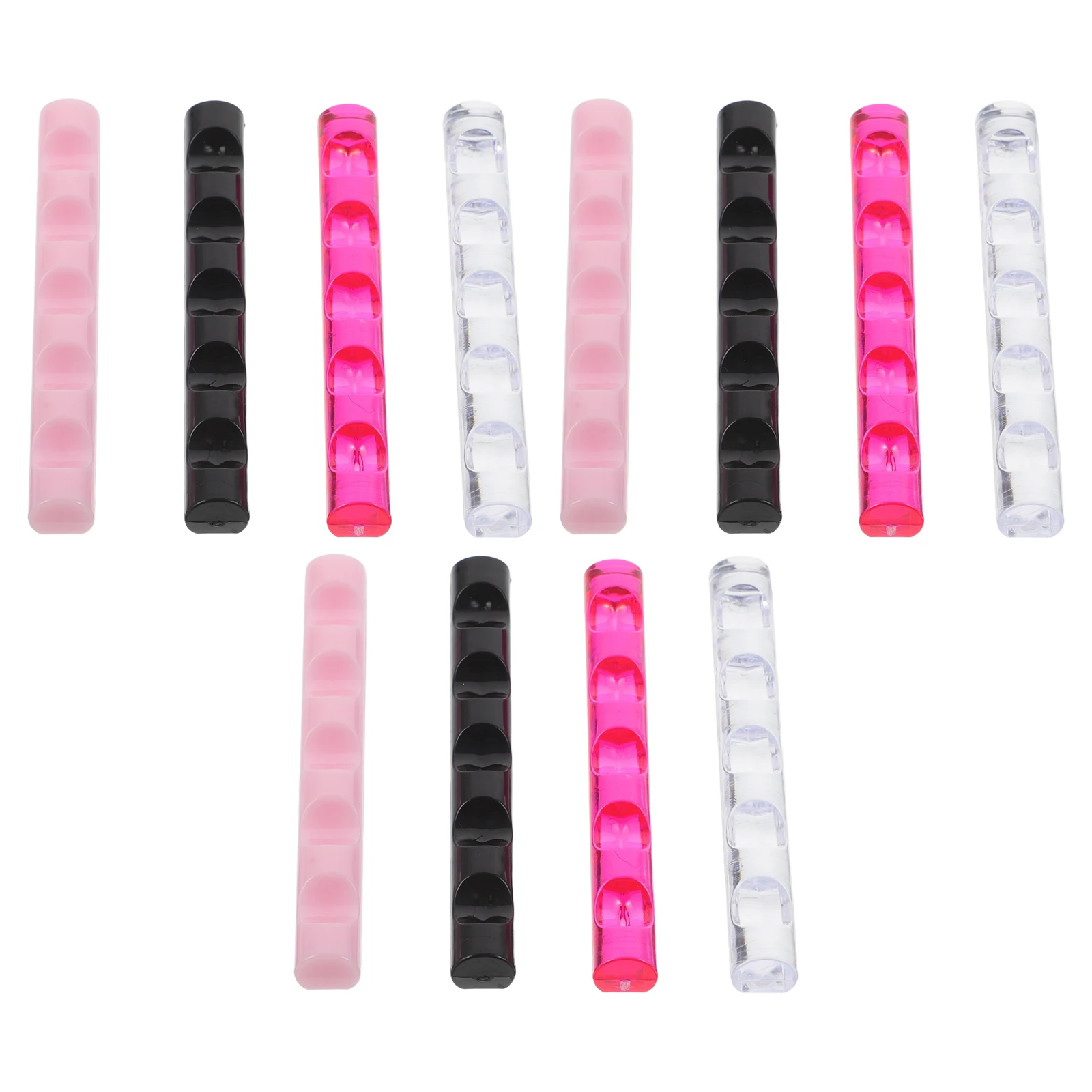 

12pcs Nail Art Pen Holder Organizer Portable Brush Storage Rack With 5 Grooves For Nail Salon Home Use Manicure Supplies Tool