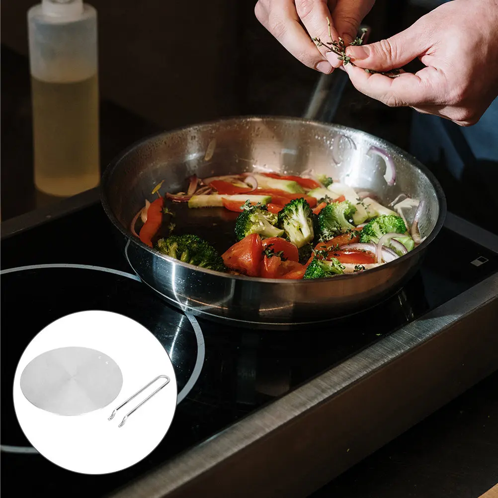 Induction Cooker Plate Stainless Steel Heat Diffuser Thermal Guide Disk Enables Non Induction Pots Pans on Any Cooktop Surface