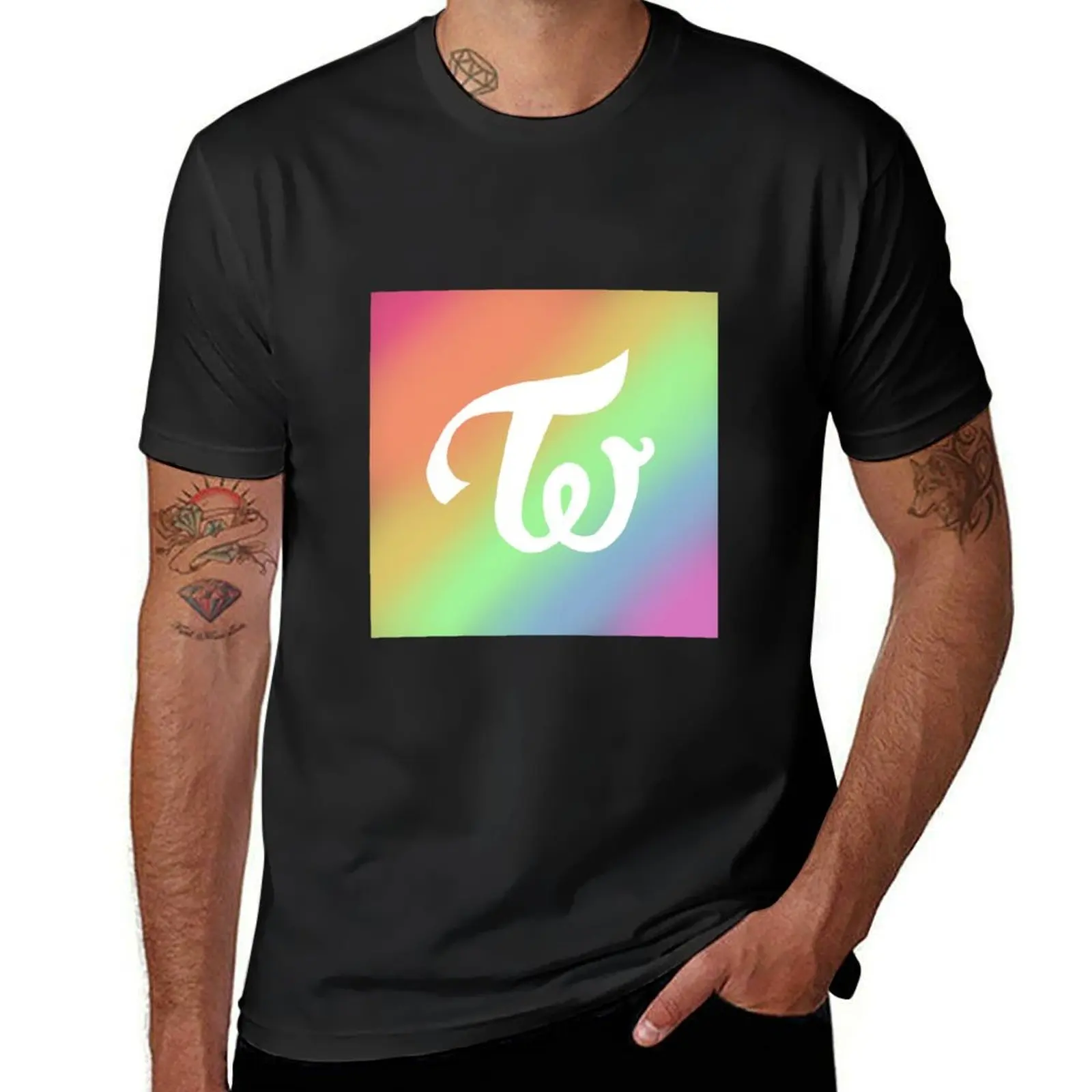 twice pride T-Shirt vintage kawaii clothes men clothing