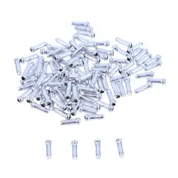 50/100pcs końcówka kabla rowerowego czapki rowerowe zaślepki hamulca Deraileur Shifter końcówki kablowe Crimps Mountain Mtb Bike akcesoria