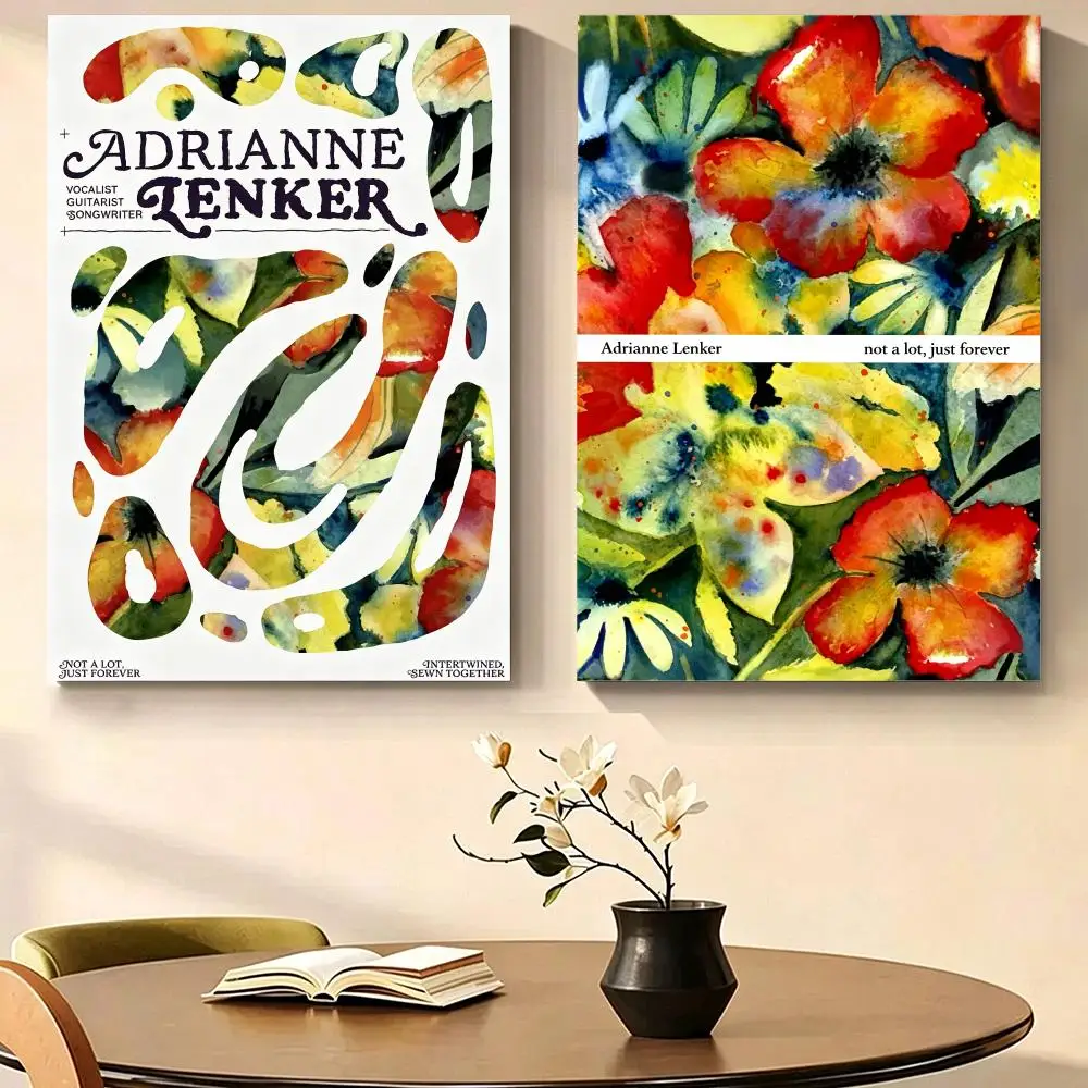 Singer Indie Adrianne Lenker Poster Self Adhesive PP Wall , Waterproof Wall Decor Gift for Bedroom, Office and Dorm