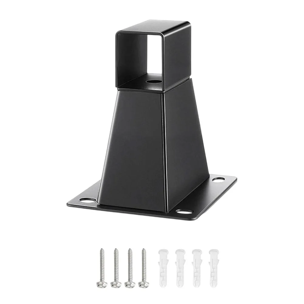 Metal Wall Mounted Side Sunshade Canopy Stand For Garden Balcony Awning Bracket Black Iron Outdoor Shade Support Frame