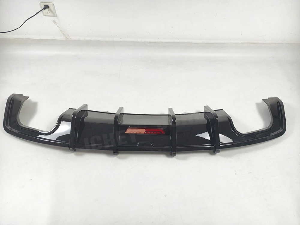 JCHEY ABS Gloss Black Rear Bumper Lip Diffuser Spoiler With Lamp for Audi A5 Sline S5 B9 Sport 2017-2020 Rear Lip Diffuser - view 2